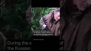 Surrendered Russian Troops Bringing Gift to Ukrainian Soldiers #warinukraine