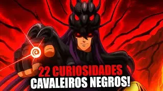 22 CURIOSIDADES dos CAVALEIROS NEGROS que só EXISTEM no MANGÁ de CAVALEIROS do ZODÍACO! Saint Seiya