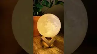 🌙 The Light of the Moon in Your Own Home #3DMoonLamp  #MoonLamp  #LEDLighting  #3DPrintedLamp  #Hom