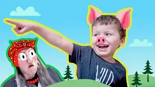 Агент Оливер играет со своей няней - Баба Ягой.