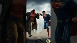 Hellboy vs Superman | Ultimate Energetic Action Battle#avengers #hulk #ai #superhero #shorts