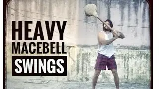 26 KG Heavy Mace Bell Swing | Ancient Strength Training for Power & Mobility.