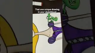 That one unique ✨ drawing in your sketchbook 👀 #art #drawing #artist #sketch #relatable #sketchbook