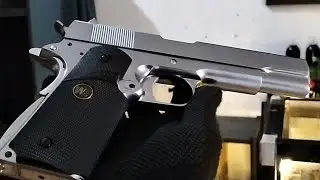 WE Airsoft 1911 MEU Silver video testing. Unit of Sir Adrian of Catanduanes #airsoft