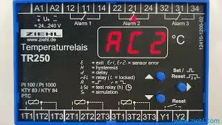 ZIEHL TR250 - read out the alarm counter