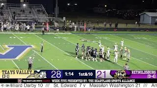 Teays Valley Football vs. Reynoldsburg: OCC Football Heartland Sports Alliance