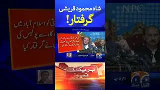 PTI Vice-Chairman Shah Mahmood Qureshi Arrested?? #pti #arrest #geonews #shorts