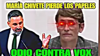 MAR&Iacute;A CHIVITE PIERDE LOS PAPELES Y ATACA A VOX, EL DIPUTADO DE VOX LE CIERRA LA BOCA