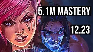VI vs SYLAS (JNG) | 5.1M mastery, Quadra, 1800+ games, Godlike | KR Master | 12.23