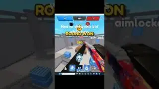 This toxic kid challenged me to a trickshot 1v1 (Hypershot) #roblox #newgame #1v1