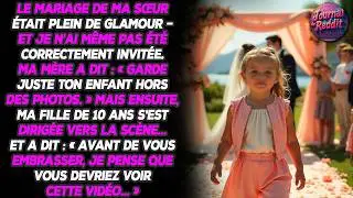 Le mariage de ma sœur m'a ignorée - puis ma fille a diffusé la vidéo qui a tout changé
