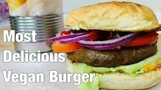 BEST VEGAN BURGER (MEATY) | SEITAN BURGER | HOW TO MAKE VEGAN BURGER (SEITAN)