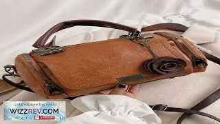Metal Lock Flap Boston Bag With Flower Charm Lightweight Nylon Belt Bag
