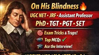 Milton&rsquo;s Blindness & Vision | Poetic Power Explained🔥 @ShaliniDwivedi-w9i @crashcourse @StudyLovers