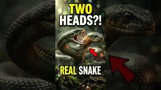 Two Headed Snake Caught On Camera #snake #aura #sigma #shorts #usa #viral