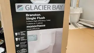 @GlacierBay Branston  single flush toilet install (part 1 of 3) - bowl