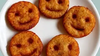 Easy Potato Smiley Snacks - Easy Snack Time Recipe - Lunchbox Recipe For Kids