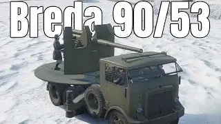 Italian Pizza Truck with Powerful Cannon - Breda 90/53 Gameplay | War Thunder Mobile
