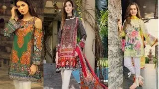 lawn dress design 2018 - new embroidered designer lawn dresses design 2018