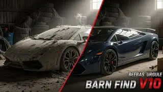 A Wrecked Lamborghini V10 Barn Find - 10 Years of Dust & Damage!