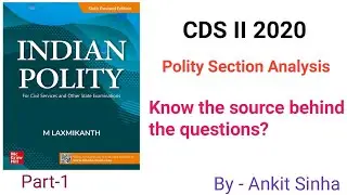 UPSC CDS II 2020 | Polity Section Analysis with sources | Part-1 |#facetsofupsc