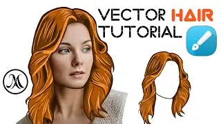 ||How to make Easy Vector Hair | Video Tutorial And Tips | Proper Layers Using DESIGN | Speed Art ||
