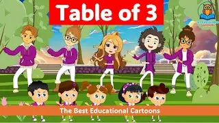 Table of 3, Rhymes table of 3, learn math, table of three, eLearning tables