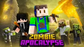 We Escaped Zombie Apocalypse In Minecraft..!