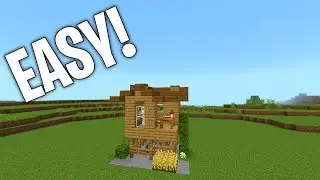 Minecraft First Day Wooden House Tutorial!