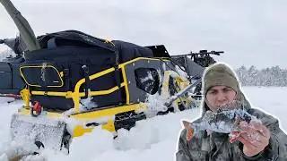 На что способен мотобукс в тайге? Зимняя рыбалка