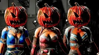 Mortal Kombat 1 Pumpkin Head Happy Halloween Fatality on All Characters