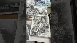 שר הטבעות - ציור בעיפרון שלקח לי 25 שעות #drawing #thelordoftherings #lotr #pencildrawing