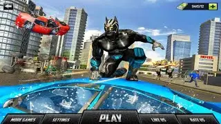 Black Panther Ki Fight Wala Game | Black Panther Robot Transform Game | Android gameplay#16