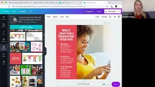 Editing a marketing image using Free version of Canva
