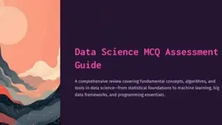 Data science (MCQ Assessment Guide)'third internal analysis '