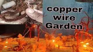 #jugadudeepak #copper Copper wire used to make 🌳🌳 Garden 🌳🌳 By Deepak mishra