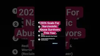 2026 Goals for Narcissistic Abuse Survivors This Year 🔥 #shorts #traumainformed #mentalhealth
