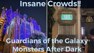 Guardians of the Galaxy Monsters After Dark |Full POV  On ride+Off Ride| 4K 60FPS | 3+ Hours in Line