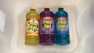 ASMR FABULOSO VS PINE SOL PT 2 LEMON LAVENDER & SPARKLING WAVE PINE SOL | SATISFYING SPONGE SQUEEZE