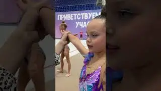 Little RHYTHMIC GYMNAST EVA | first big competition #художественнаягимнастика #rg #гимнастки #дети