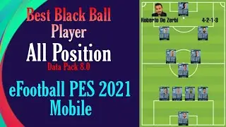 Best Black Ball Player All Position || Max Rating Data Pack 8.0 || eFootball PES 2021 Mobile