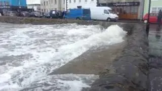 Tidal surge at Donaghadee,  Northern Ireland