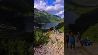 Morskie Oko, Zakopane, Poland 🇵🇱 #mountains #lake #travel #insta360 #timelapse #hiking