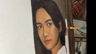 Classical approach painting by Paolo Oxi&ntilde;o  ( timelapse ) Happy Birthday Jezille Beth L. Tibay !