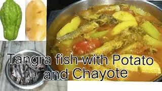Tangra fish with potato and chayote recipe @Mallika's cooking kitchen