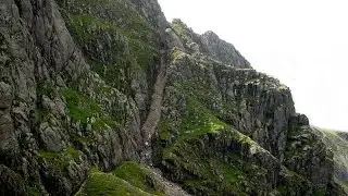Climbing Lords Rake on Scafell