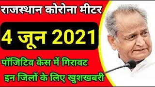 Rajasthan Lockdown Update || राजस्थान कोरोना मीटर 4 जून 2021|| Rajasthan Unlock Update