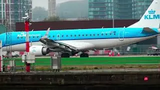 Planes Landing and Takeoff #planespotting #plane #aviation #lcy