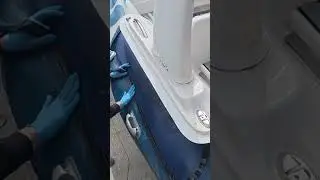 Supporting seam attachment #foryou #inflatableboat #boating #boatrepair