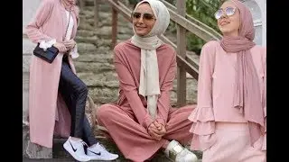 تنسيق أزياء محجبات باللون الوردي Pink hijab outfits style 2019